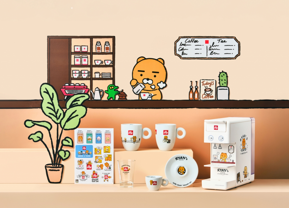 일리커피, 카카오프렌즈와 손잡고 한정판 캐릭터 콜라보 커피머신 출시