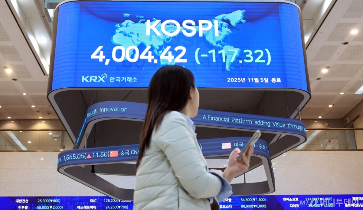 증권시장 전광판과 개장 시간 조정 보도