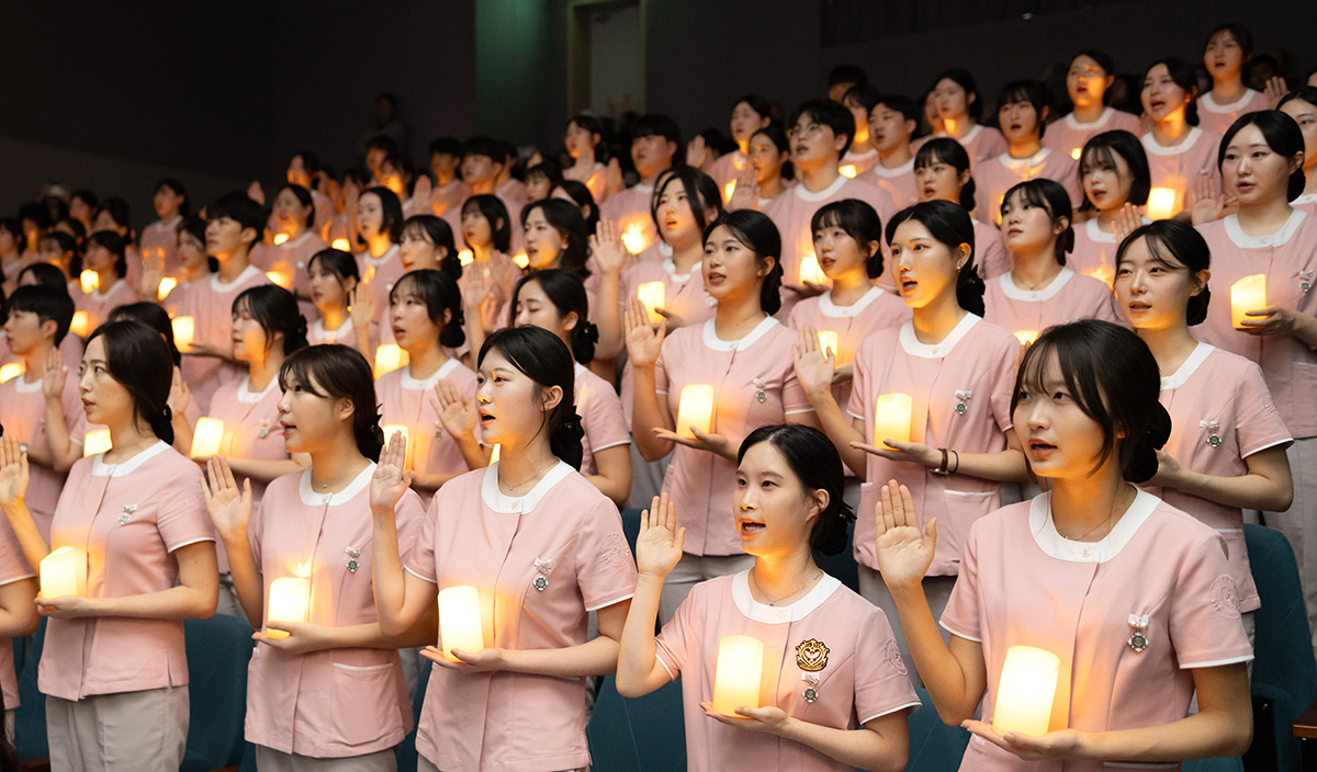 인제대 간호대학 나이팅게일 선서식 사진