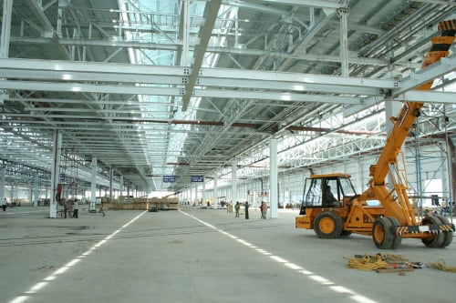 ▲새로 건설 중인 제 2공장의 전경.