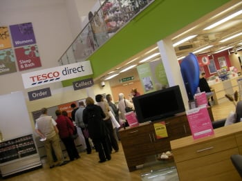 ↑테스코 홈플러스 매장내에 마련된 테스코 다이렉트 서비스를 공간.