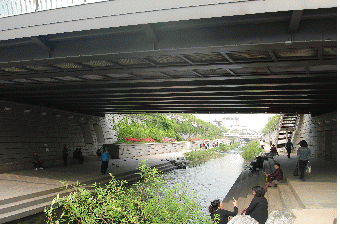 ↑ 배오개다리 아래