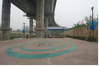 ↑ 고산자교 문화광장