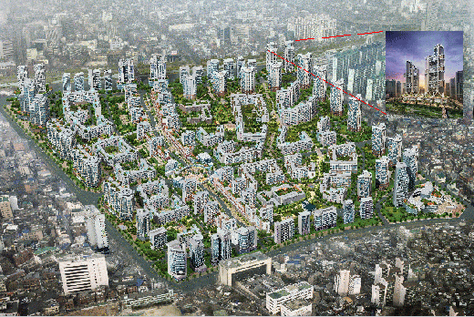 ↑왕십리뉴타운 조감도