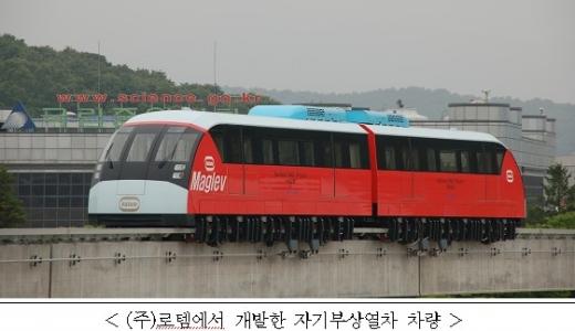↑자기부상열차 노선도