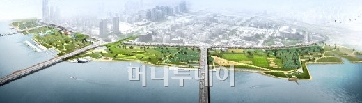 ▲여의도 한강공원 비욘드 설계안