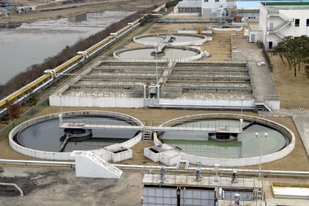 현대차 아산공장에 설치된 용수정수장 모습.