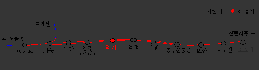 ▲경원선 복선전철 노선도