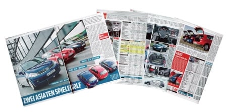 독일 아우토빌트에 실린 기아차 씨드 비교평가 기사.