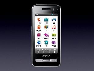 ↑ 햅틱폰의 PC같은 바탕화면