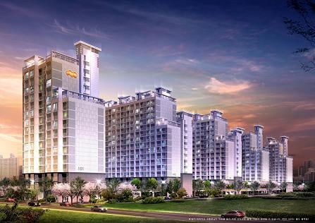 ↑ '중앙 구로 하이츠' 리모델링 아파트 조감도.