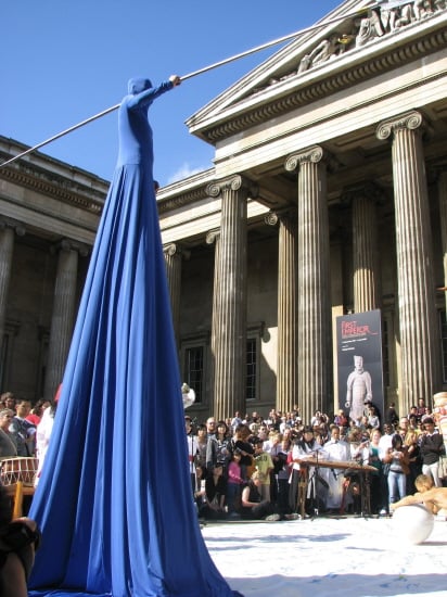 퍼포머 김백기, 江, 2007년 대영박물관 축제 공연