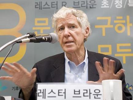 ↑레스터 브라운 ⓒ환경재단