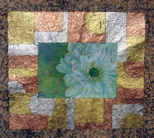 신주호, 세상 속에서, 57 x 49cm, 한지+혼합재료, 2008