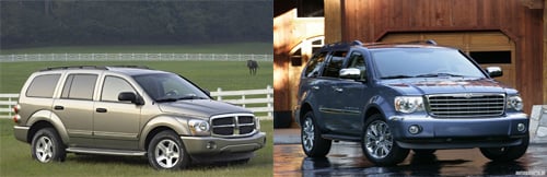 <div align=center>▲ 닷지 두랑고, 아스펜(왼쪽부터)