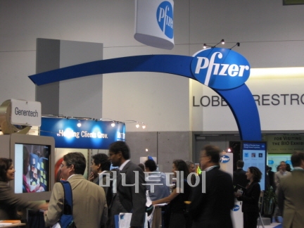 화이자 전시부스