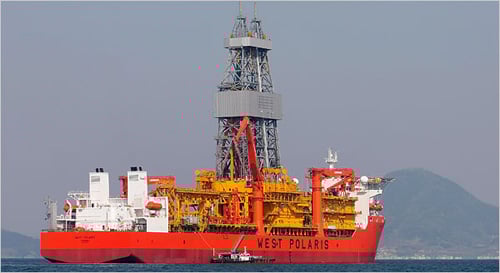 이달중 인도되는 드릴십, 웨스트 폴라리스