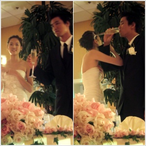 ↑혜 박이 공개한 지난달 31일 웨딩사진(출처=박혜림 미니홈피)