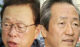 ▲ 7.3 전대 당 대표 후보 '빅2'인 박희태 전 국회부의장과 정몽준 최고위원.