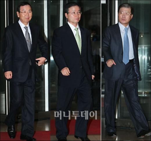 ↑제일기획 이순동 사장, 삼성화재 지대섭 사장, 삼성정밀화학 이용순 사장 (좌측부터)