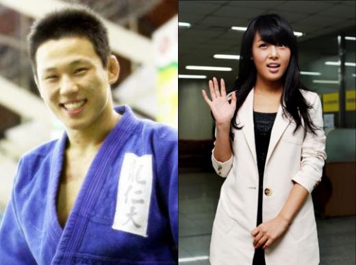 ↑왕기춘과 유빈 <왕기춘 사진출처=왕기춘 미니홈피>