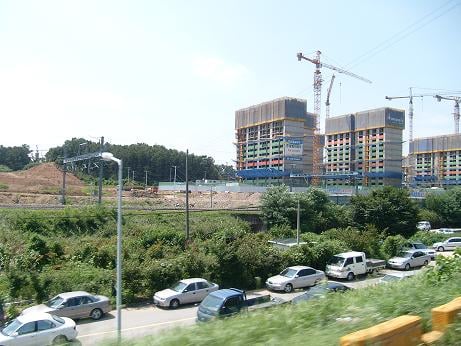 ↑ 세교1지구 주공 휴먼시아 공사현장