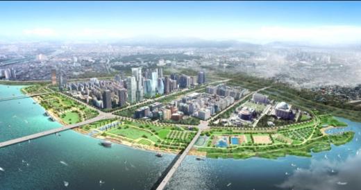 ↑ 여의도 한강공원 전체 조감도.