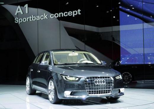 ↑파리모터쇼에서 깜짝 공개된 아우디 'A1 스포츠백 콘셉트카'