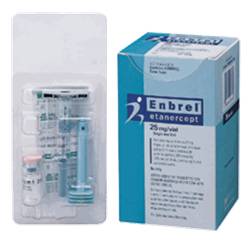 ↑ 와이어스의 류머티스 치료제 '엔브렐'. 배 원장이 임상시험을 진행한 대표적인 의약품이다.