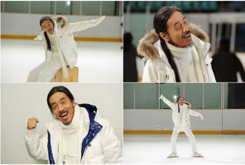 ▲소설가 이외수씨의  '하하하송' UCC 캡쳐사진. 출처: 삼성 홈페이지.