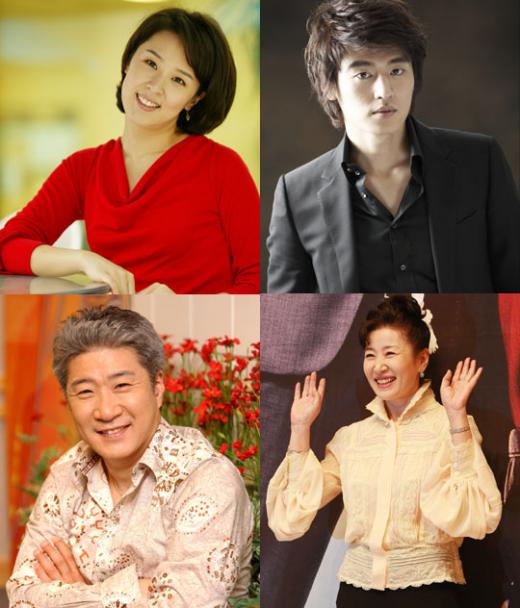 ↑왼쪽 위부터 차례로 윤현진-윤종화, 김태욱-김자옥 남매. <김태욱 사진제공=SBS>