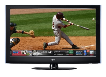 ↑LG전자가 야후 유튜브 등과 협력해 만든 콘텐츠TV.