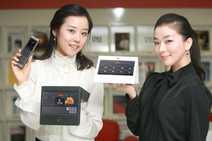 ↑KT가 3월말부터 시판하는 프리미엄급 인터넷전화기 '스타일'.