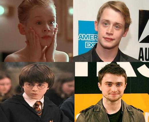 ↑ 맥컬리 컬킨(上) 다니엘 래드클리프(下)