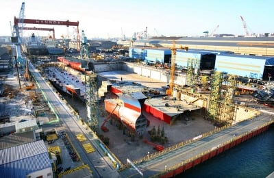 ↑T도크로 이름붙여진 1도크 현장