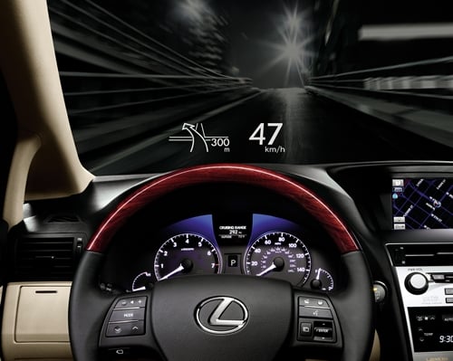 ↑OLED 다중정보 디스플레이