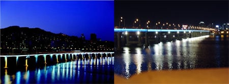 ↑아차산 대교(왼쪽)과 천호대교 ⓒ서울시