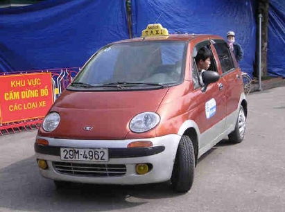 ↑베트남에서 운행중인 GM대우의 '마티즈'택시