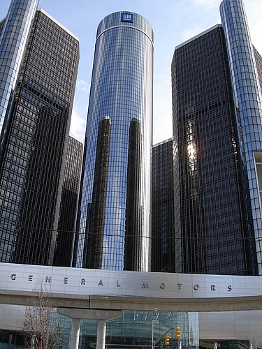 ↑ 디트로이트 GM 본사 전경