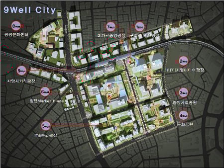 ↑ 9개의 특화공간 조성 ⓒ서울시