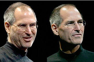 몰라보게 수척해진 스티브 잡스