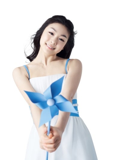 ↑삼성 하우젠 모델 김연아 선수