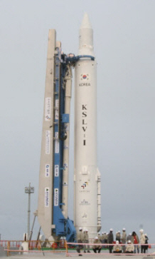 ▲ 나로호(KSLV-Ⅰ)의 지상검증용기체