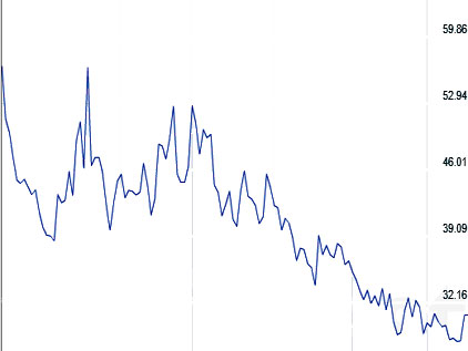 ↑ 최근 6개월 VIX지수