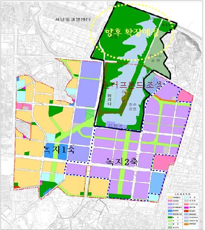 ↑ 마곡지구 토지이용계획도 ⓒ서울시