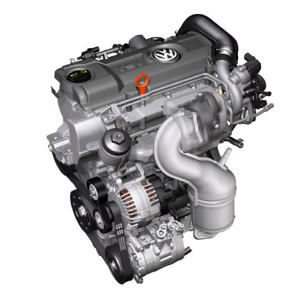 ↑폭스바겐의 1.4 TSI 트윈차저 엔진