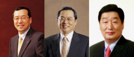 ↑순서대로 구자홍 LS회장, 구자열 전선 회장, 구자엽 산전 회장