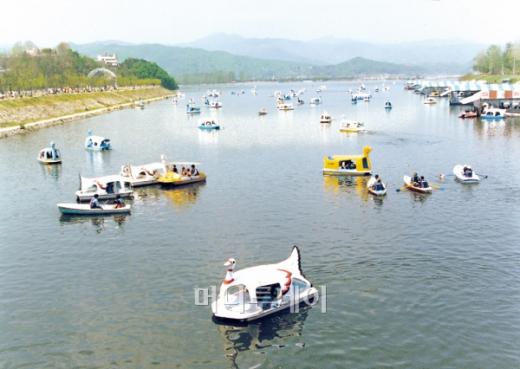 ↑춘천8경 중 하나인 공지천