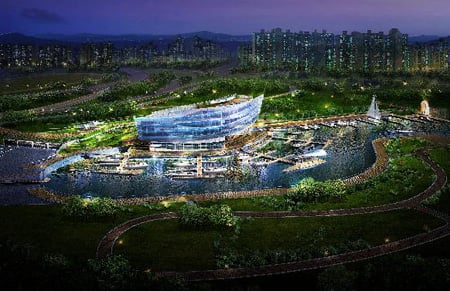 ↑ 여의도 한강공원 마리나 당선작 조감도 ⓒ서울시