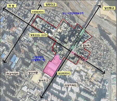 ↑ 당산특별계획구역 위치도 ⓒ서울시